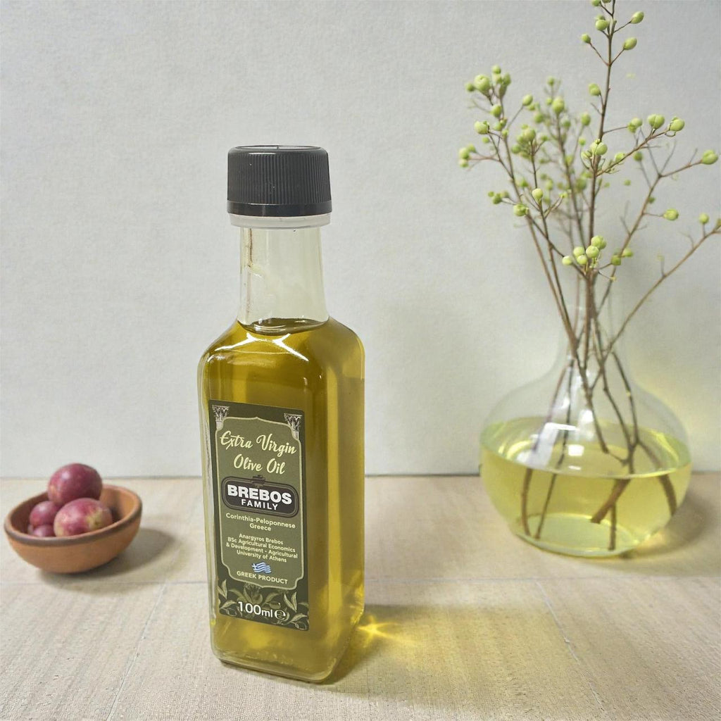 Εξαιρετικό Παρθένο Ελαιόλαδο Μπρέμπος 100ml – Διάφανη Γυάλινη Φιάλη