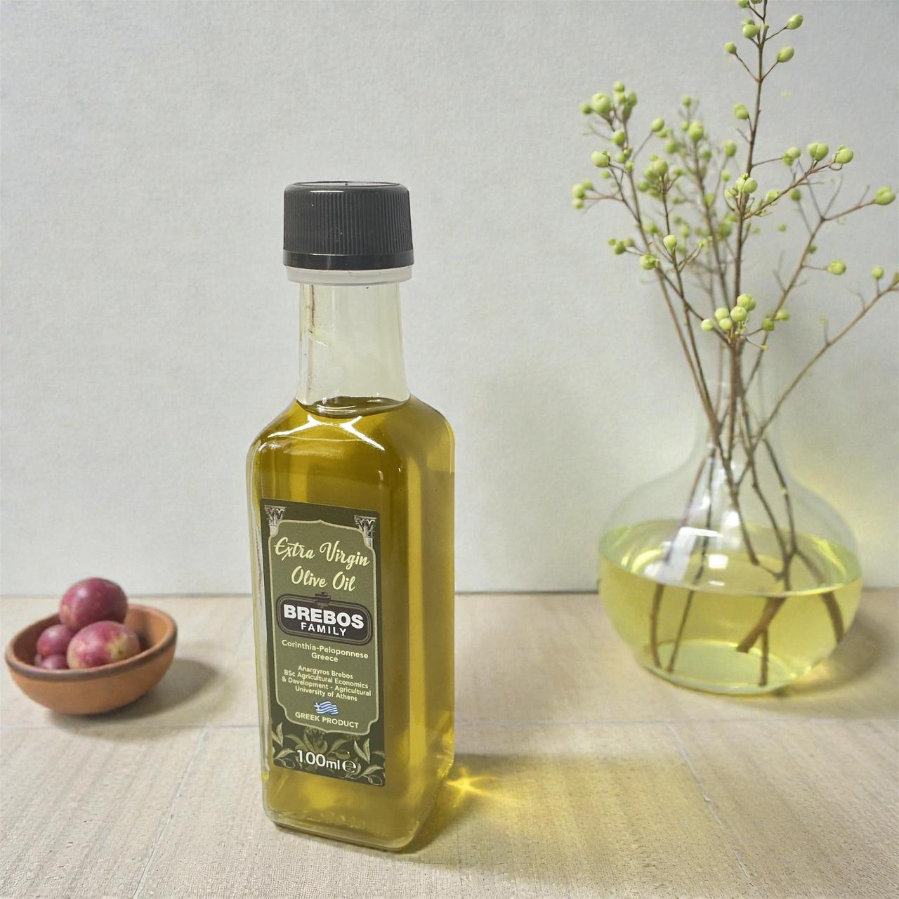 Εξαιρετικό Παρθένο Ελαιόλαδο Μπρέμπος 100ml – Διάφανη Γυάλινη Φιάλη