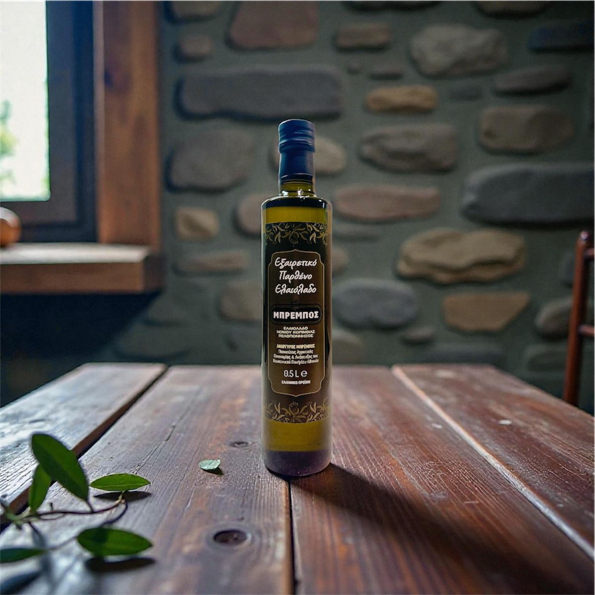 Εξαιρετικό Παρθένο Ελαιόλαδο Μπρέμπος 500ml – Σκουρόχρωμη Γυάλινη Φιάλη